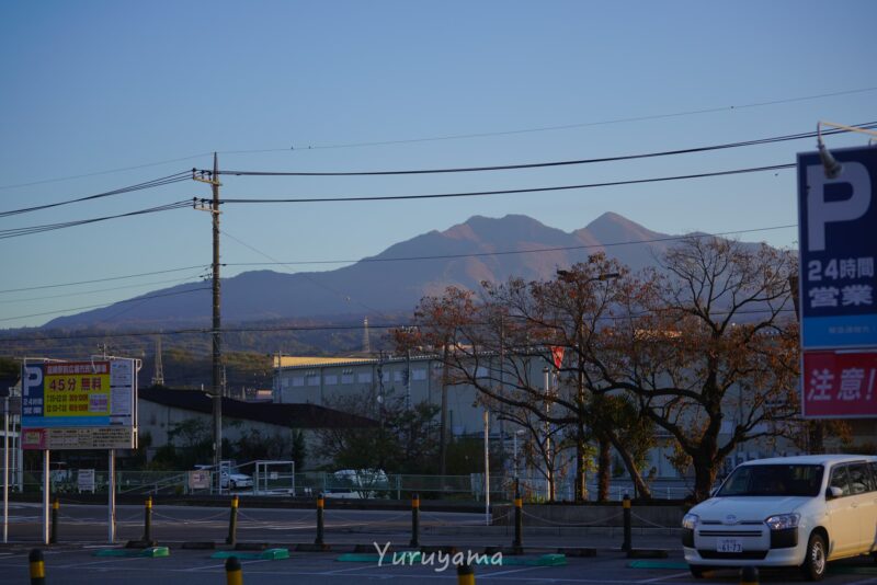 韮崎駅から見える金峰山？