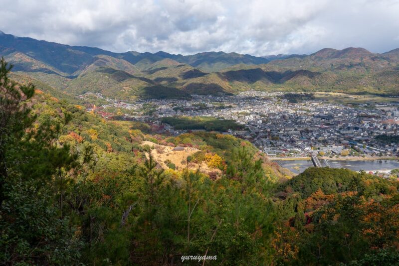 松尾山から眺める嵐山方面