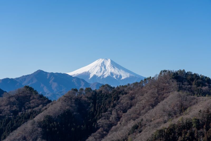 秀麗富嶽十二景の御前山から見える富士山の画像２