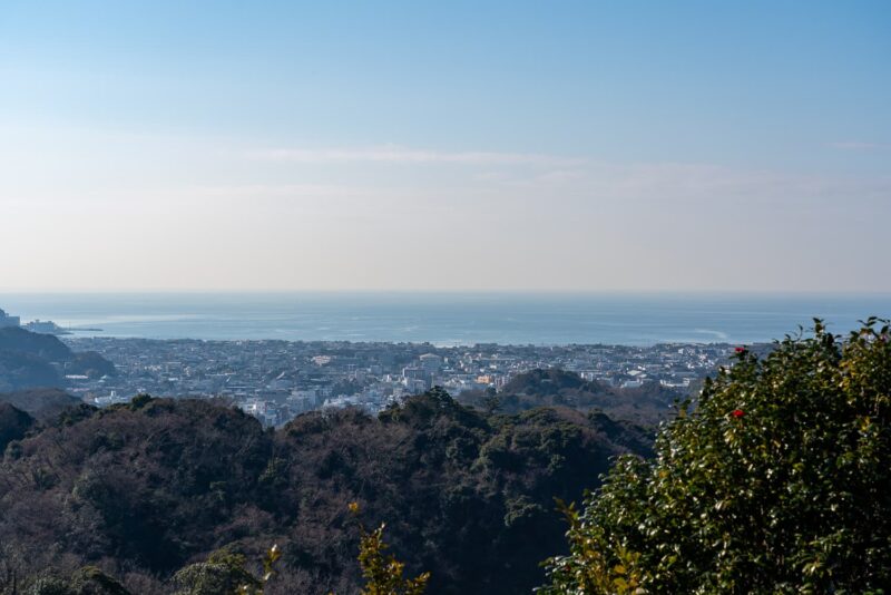大平山から見える鎌倉方面の画像