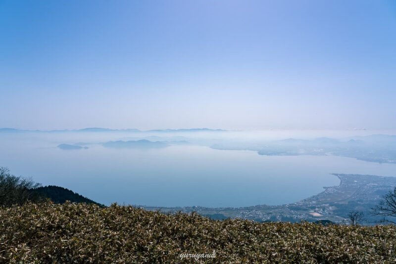 小女郎峠からみる琵琶湖の展望の画像