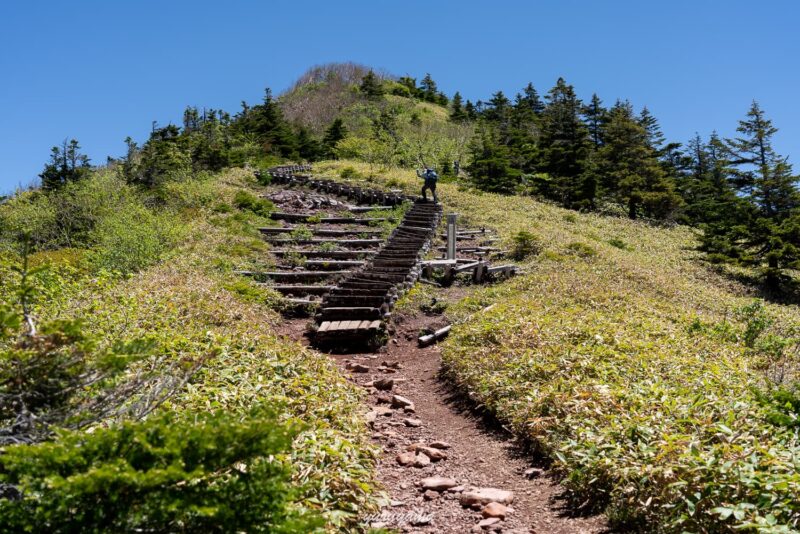 四阿山までの登山道の画像