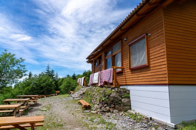 南アルプス南部の千枚小屋の画像