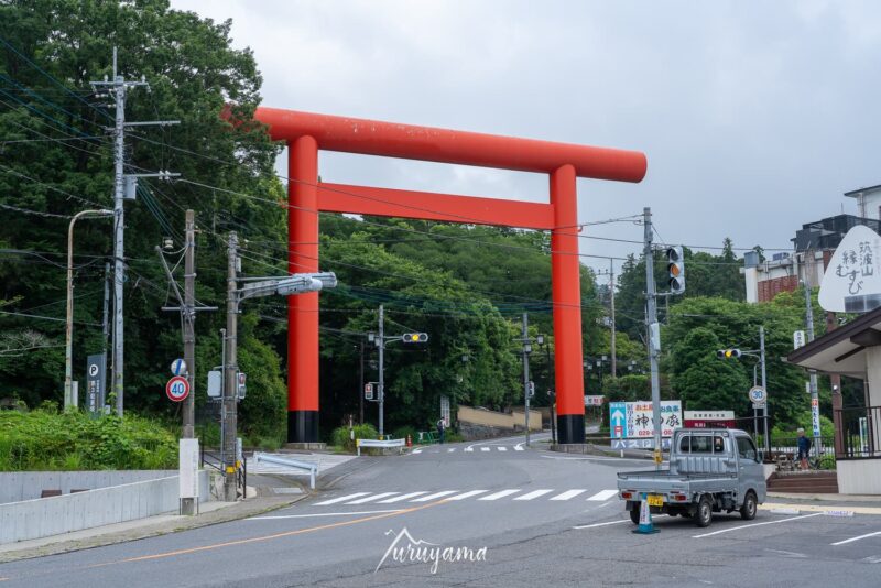 筑波山の大鳥居の画像