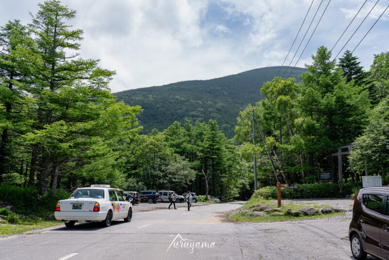 蓼科山への登山口（七合目登山口）