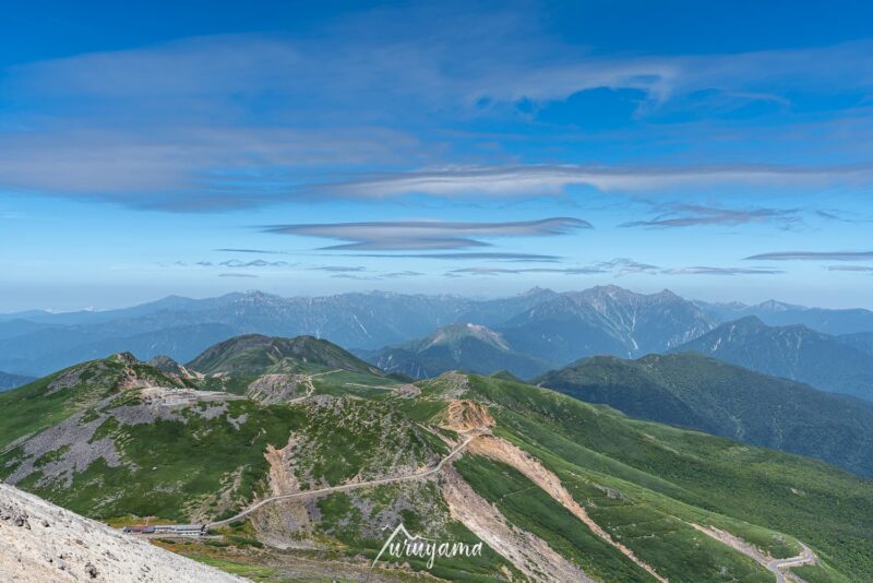 剣ヶ峰から見える北アルプスの大パノラマ