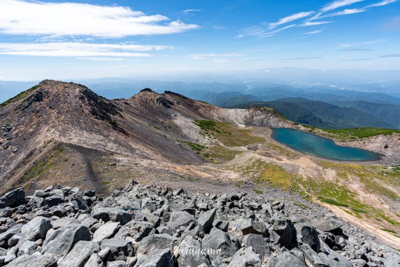 乗鞍岳最高峰、剣ヶ峰からの景色