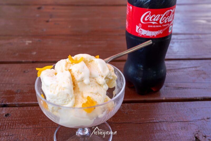 尾瀬小屋のアイスとコーラ