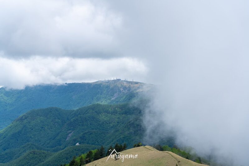 三峰山から見える 美ヶ原